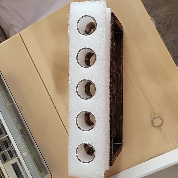 Foosibo Glass & Wood Propogation Station Plant Terrarium- New - Picture 6 of 7